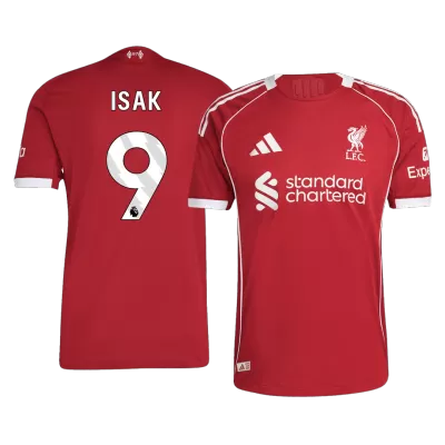 ISAK #9 Liverpool Home Authentic Soccer Jersey 2025/26 - gogoalshop