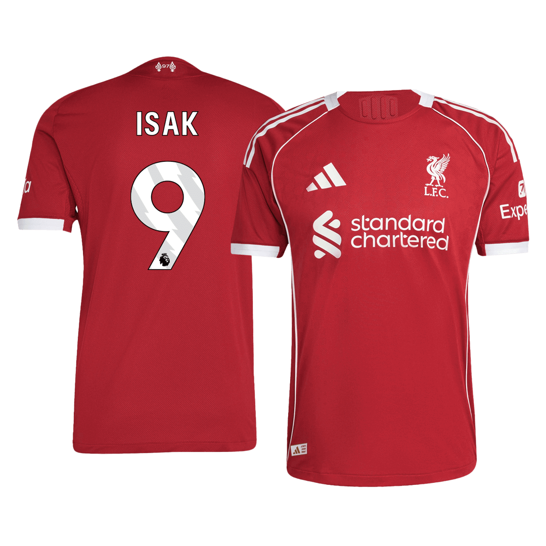 ISAK #9 Liverpool Home Player Version Jersey 2025/26 - gogoalshop