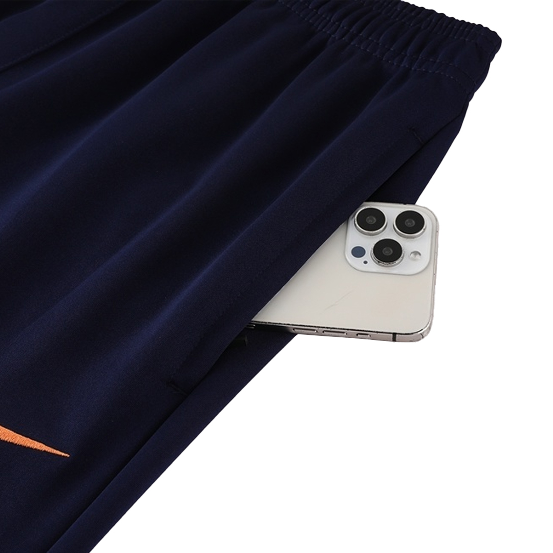 Barcelona Jacket Tracksuit 2025/26 Navy&Orange - gogoalshop