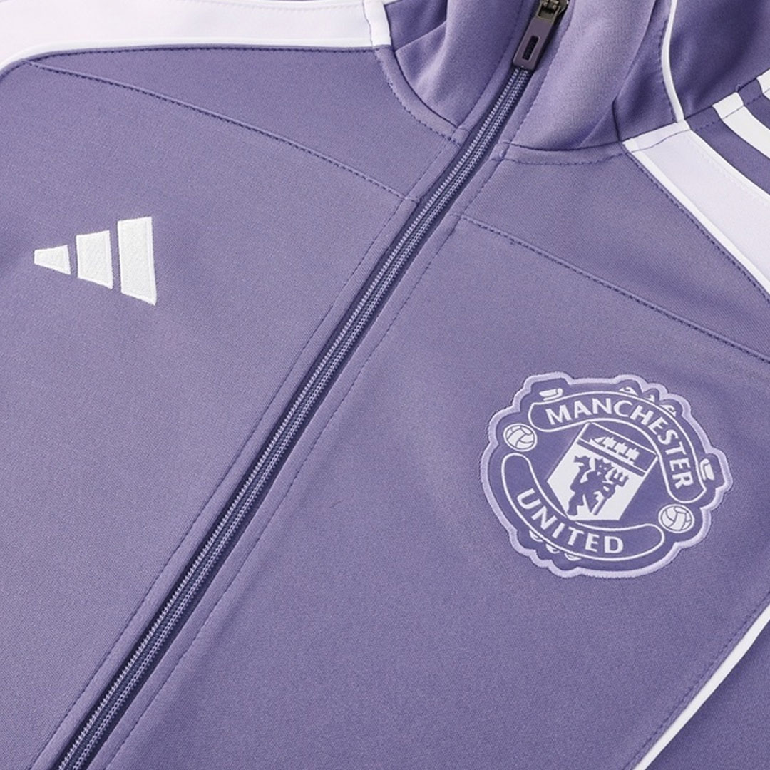 Manchester United Track Jacket 2025/26 - Purple - gogoalshop