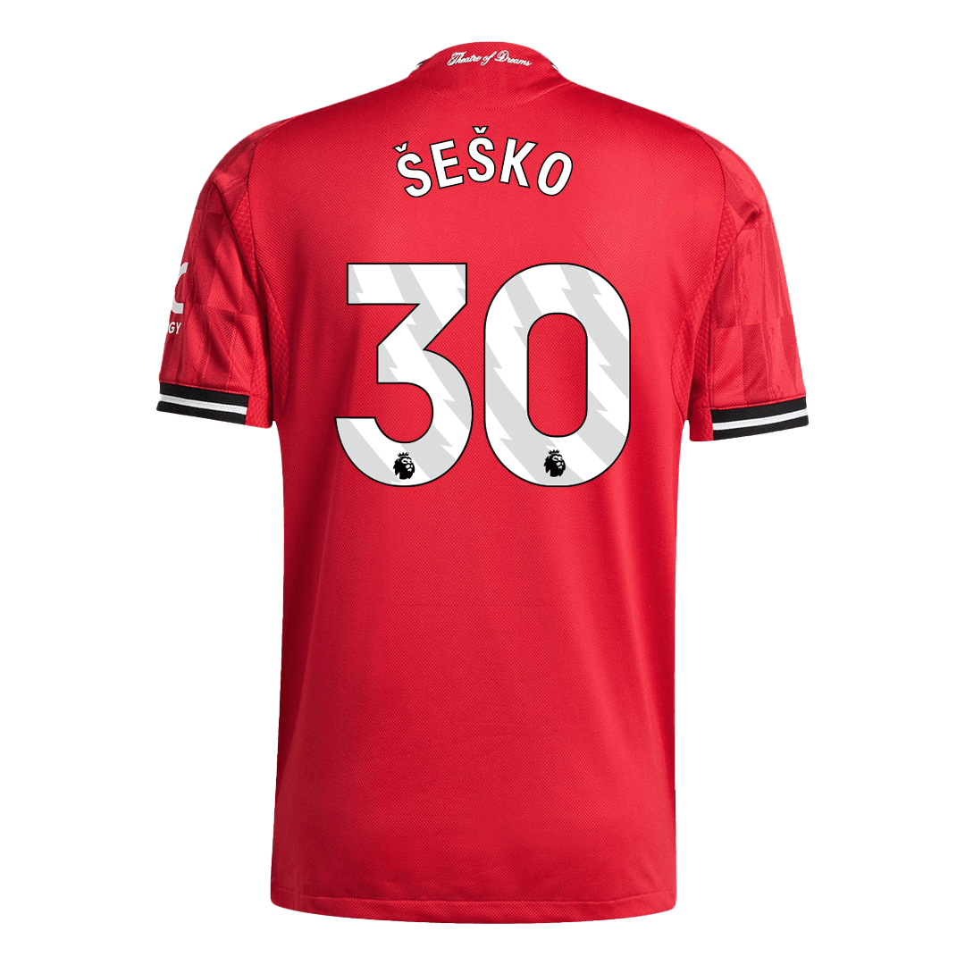 ŠEŠKO #30 Manchester United Home Player Version Jersey 2025/26 - gogoalshop