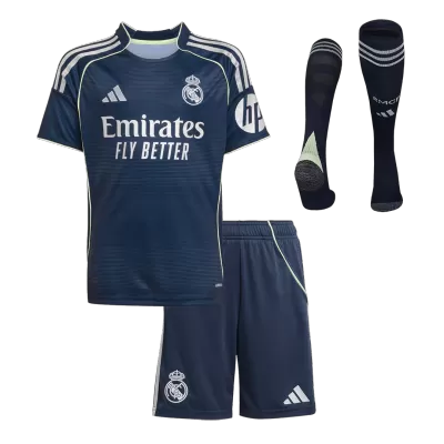 Real Madrid Away Kids Soccer Jerseys Full Kit 2025/26 - gogoalshop