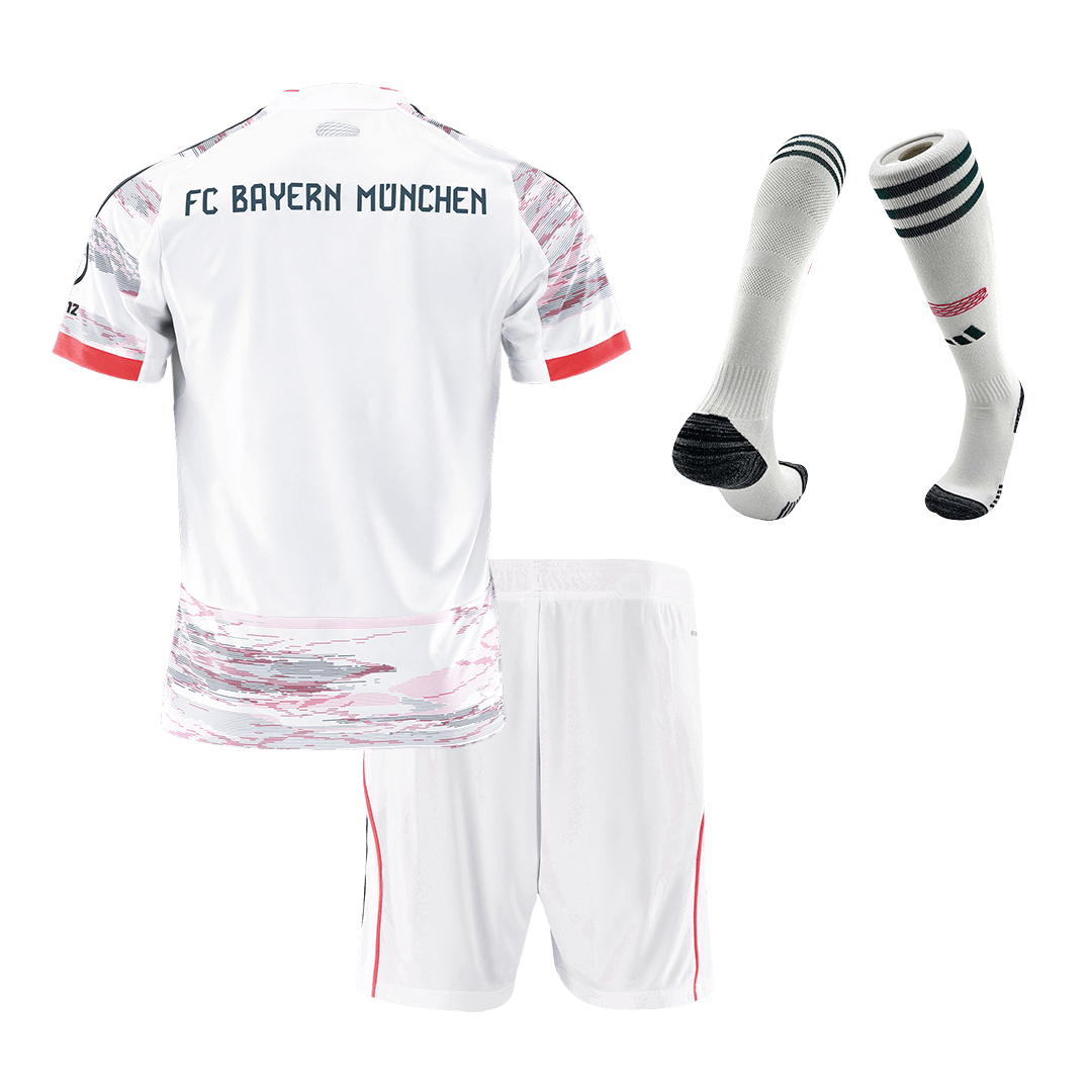 Bayern Munich Away Kids Soccer Jerseys Full Kit 2025/26 - gogoalshop