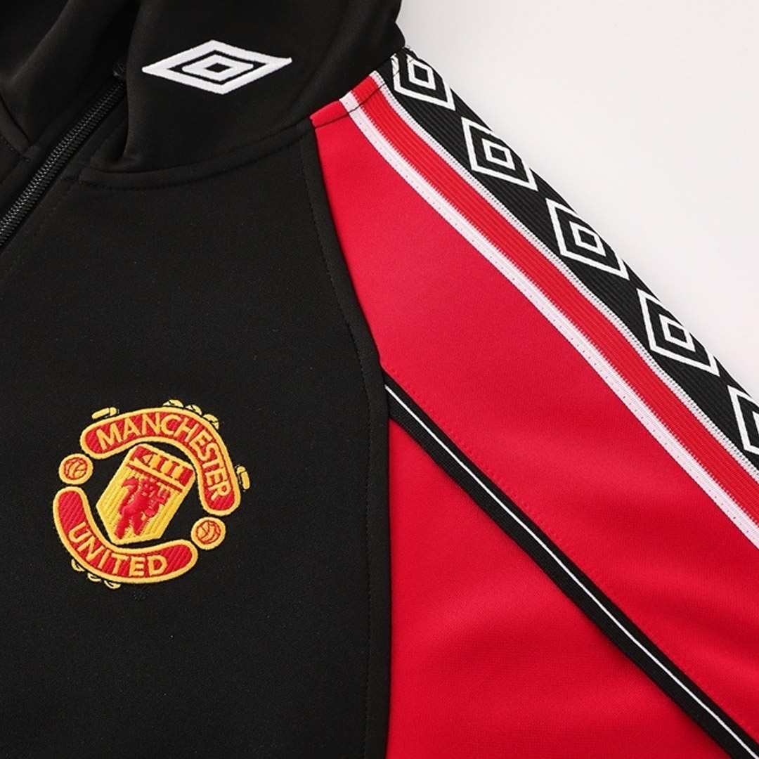 Manchester United Track Jacket 2025/26 - Red&Black - gogoalshop
