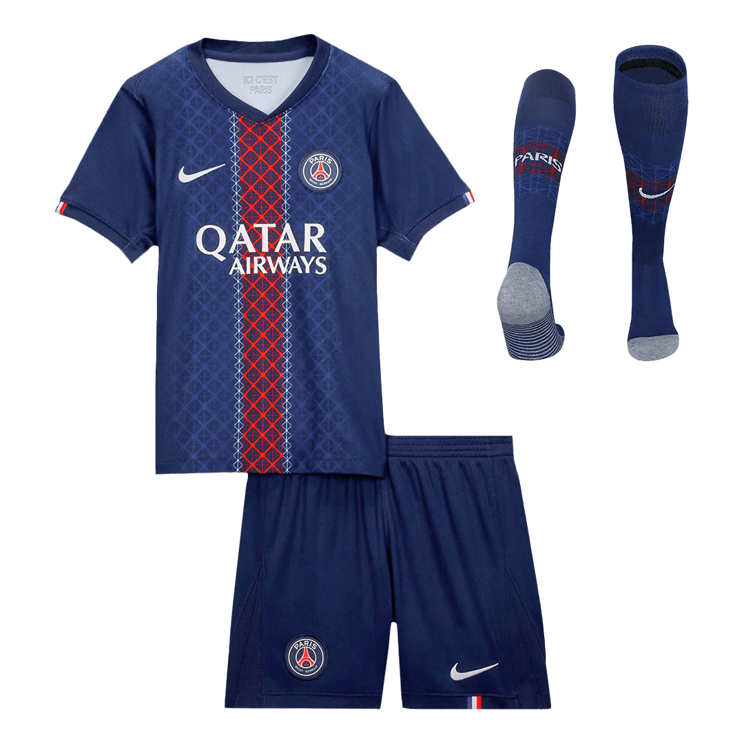 PSG Home Kids Soccer Jerseys Full Kit 2025/26 - gogoalshop