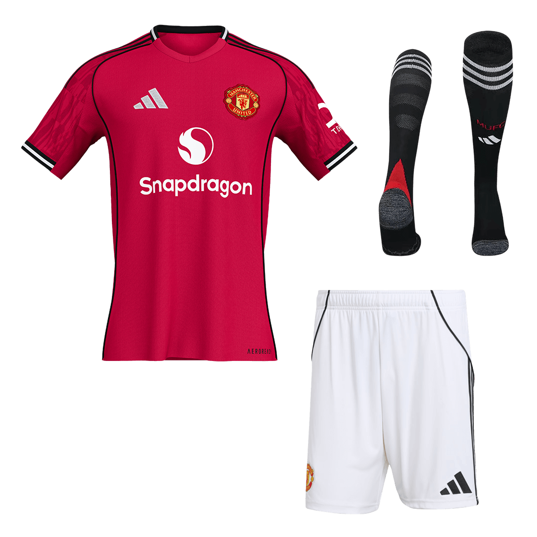 Manchester United Home Jerseys Full Kit 2025/26 - gogoalshop