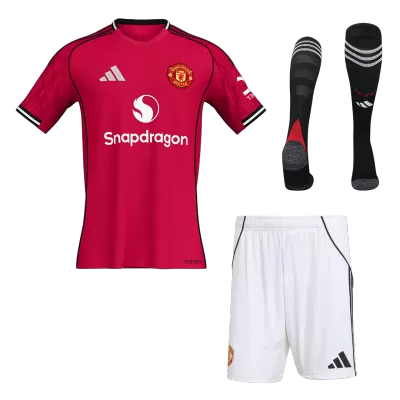 Manchester United Home Jerseys Full Kit 2025/26 - gogoalshop