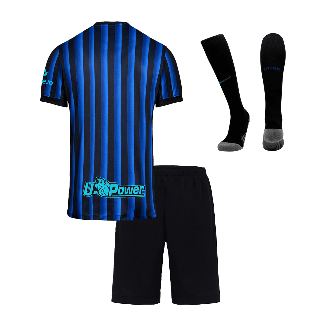 Inter Milan Home Kids Soccer Jerseys Full Kit 2025/26 - gogoalshop