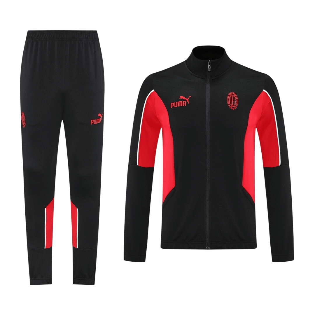 AC Milan Jacket Tracksuit 2025/26 Black - gogoalshop