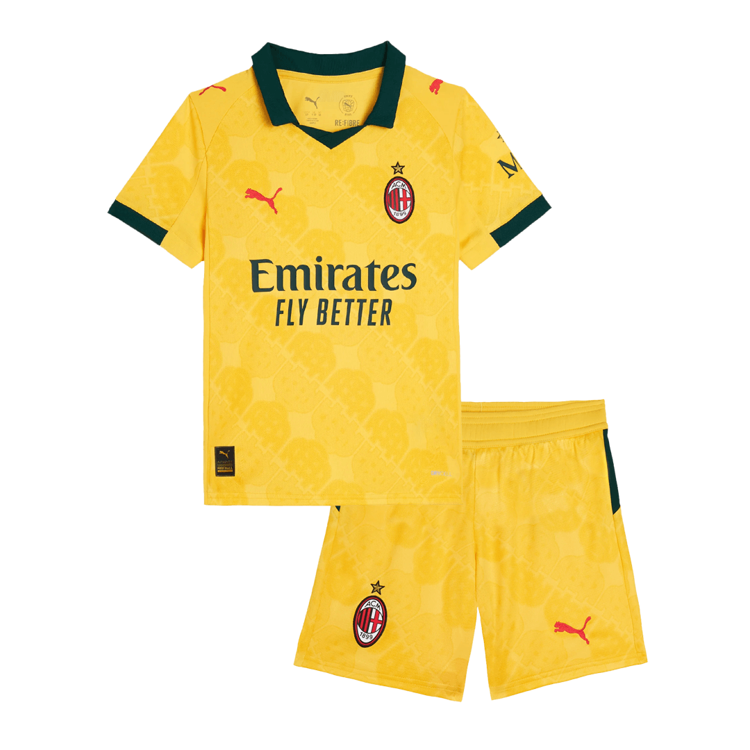 AC Milan Third Away Kids Soccer Jerseys Kit 2025/26 - gogoalshop