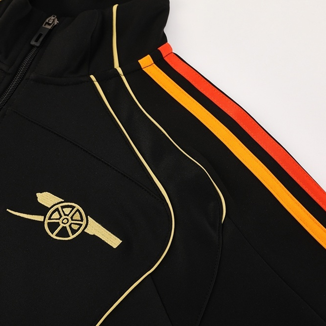Arsenal Jacket Tracksuit 2025/26 Black - gogoalshop