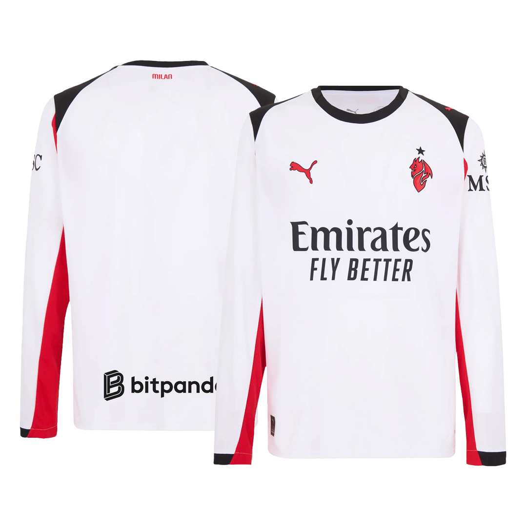 AC Milan Away Long Sleeve Jersey 2025/26 - gogoalshop