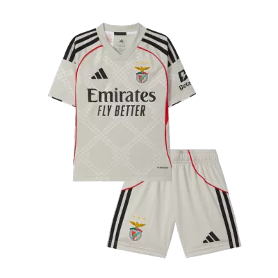 Benfica Away Kids Soccer Jerseys Kit 2025/26 - gogoalshop