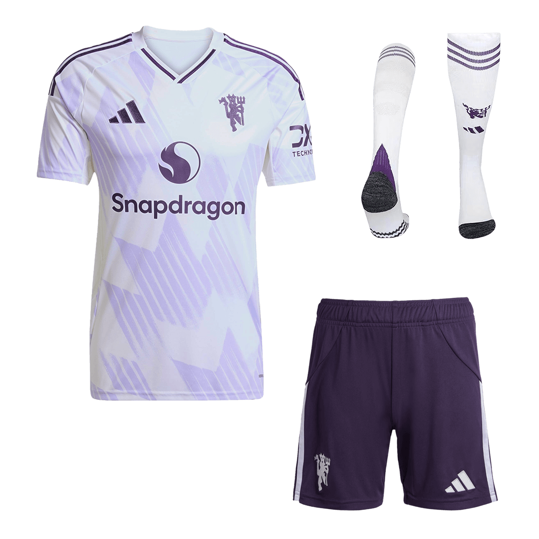 Manchester United Away Jerseys Full Kit 2025/26 - gogoalshop