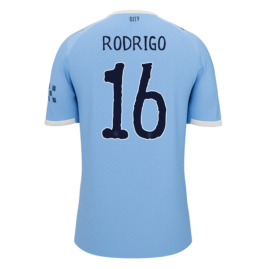 RODRIGO #16 Manchester City Home Soccer Jersey 2025/26 - gogoalshop