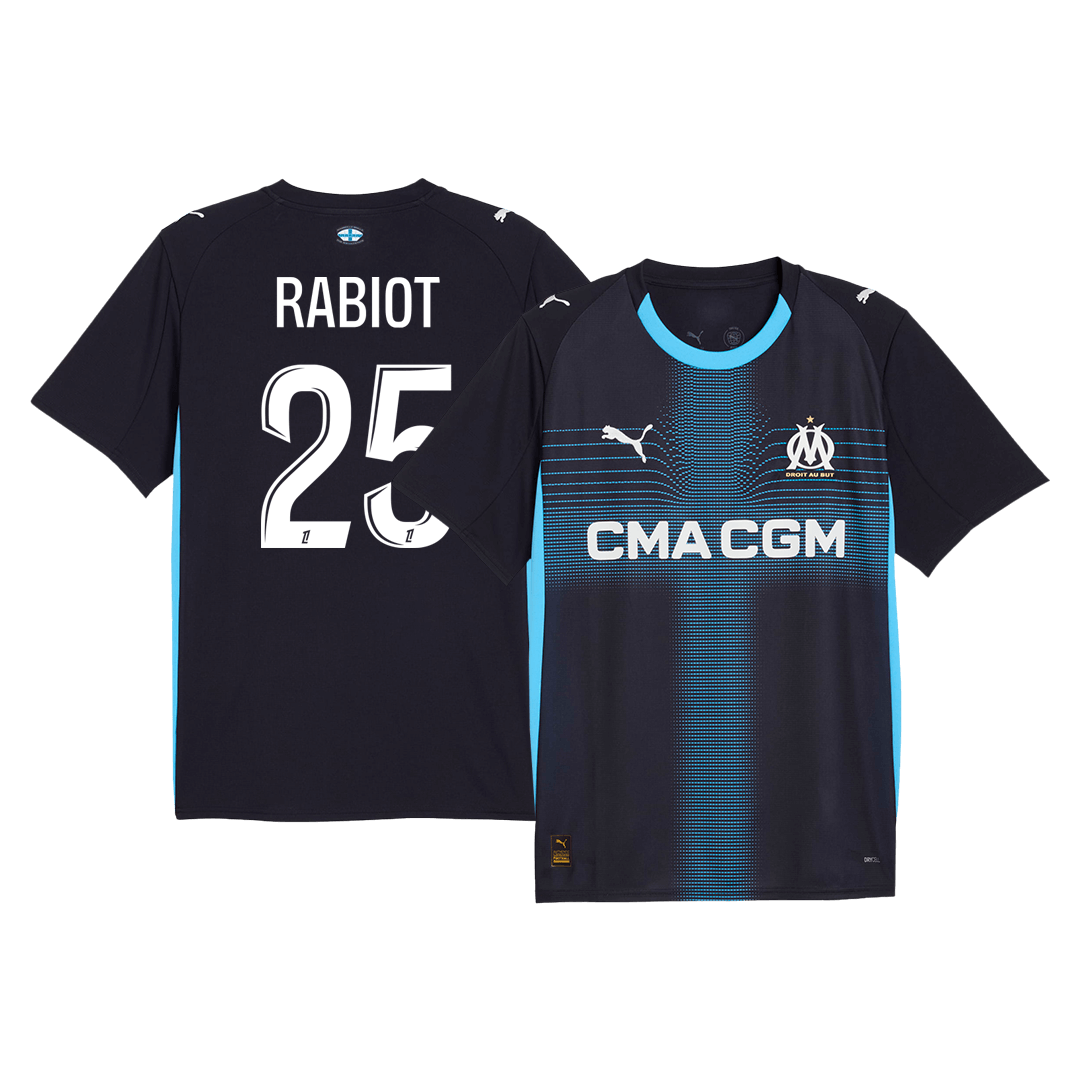 RABIOT #25 Marseille Away Soccer Jersey 2025/26 - gogoalshop