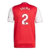 SALIBA #2 Arsenal Home Authentic Soccer Jersey 2025/26 - gogoalshop