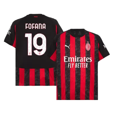 FOFANA #19 AC Milan Home Soccer Jersey 2025/26 - gogoalshop