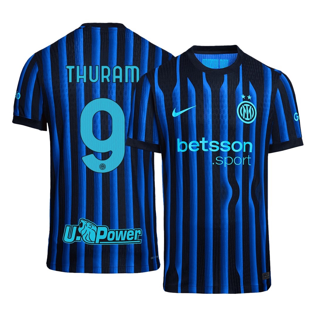 THURAM #9 Inter Milan Home Authentic Soccer Jersey 2025/26 - gogoalshop