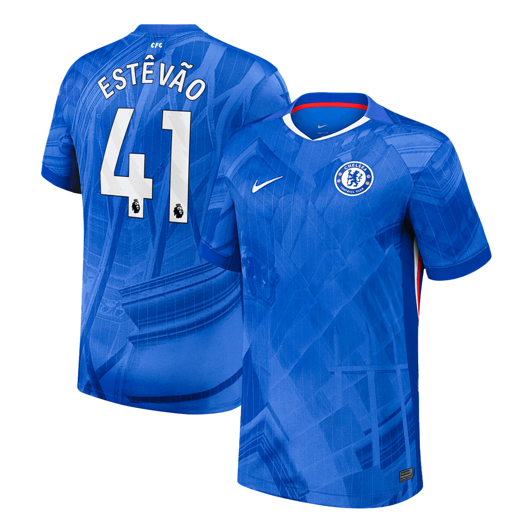 ESTÊVÃO #41 Chelsea Home Soccer Jersey 2025/26 - gogoalshop