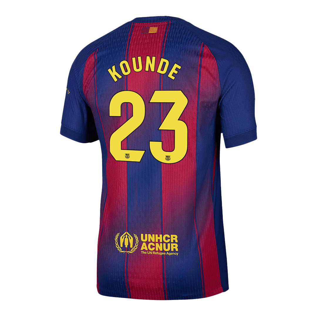 KOUNDE #23 Barcelona Home Authentic Soccer Jersey 2025/26 - gogoalshop
