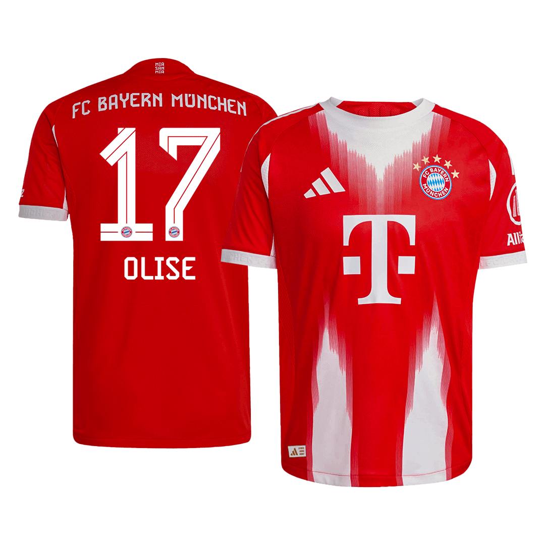 OLISE #17 Bayern Munich Home Player Version Jersey 2025/26 - gogoalshop