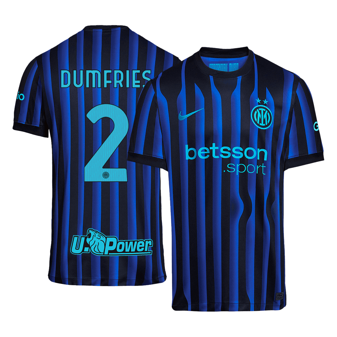 DUMFRIES #2 Inter Milan Home Soccer Jersey 2025/26 - gogoalshop