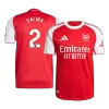 SALIBA #2 Arsenal Home Authentic Soccer Jersey 2025/26 - gogoalshop