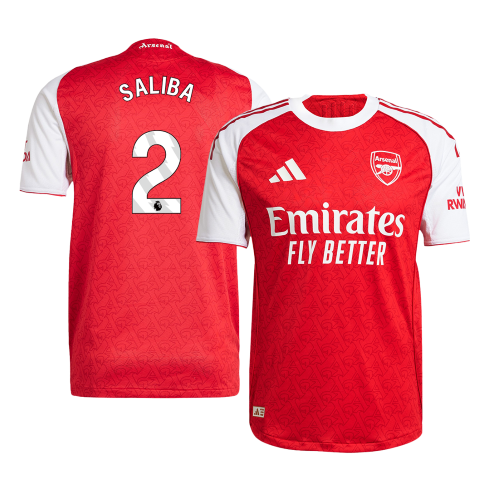 SALIBA #2 Arsenal Home Player Version Jersey 2025/26 - gogoalshop