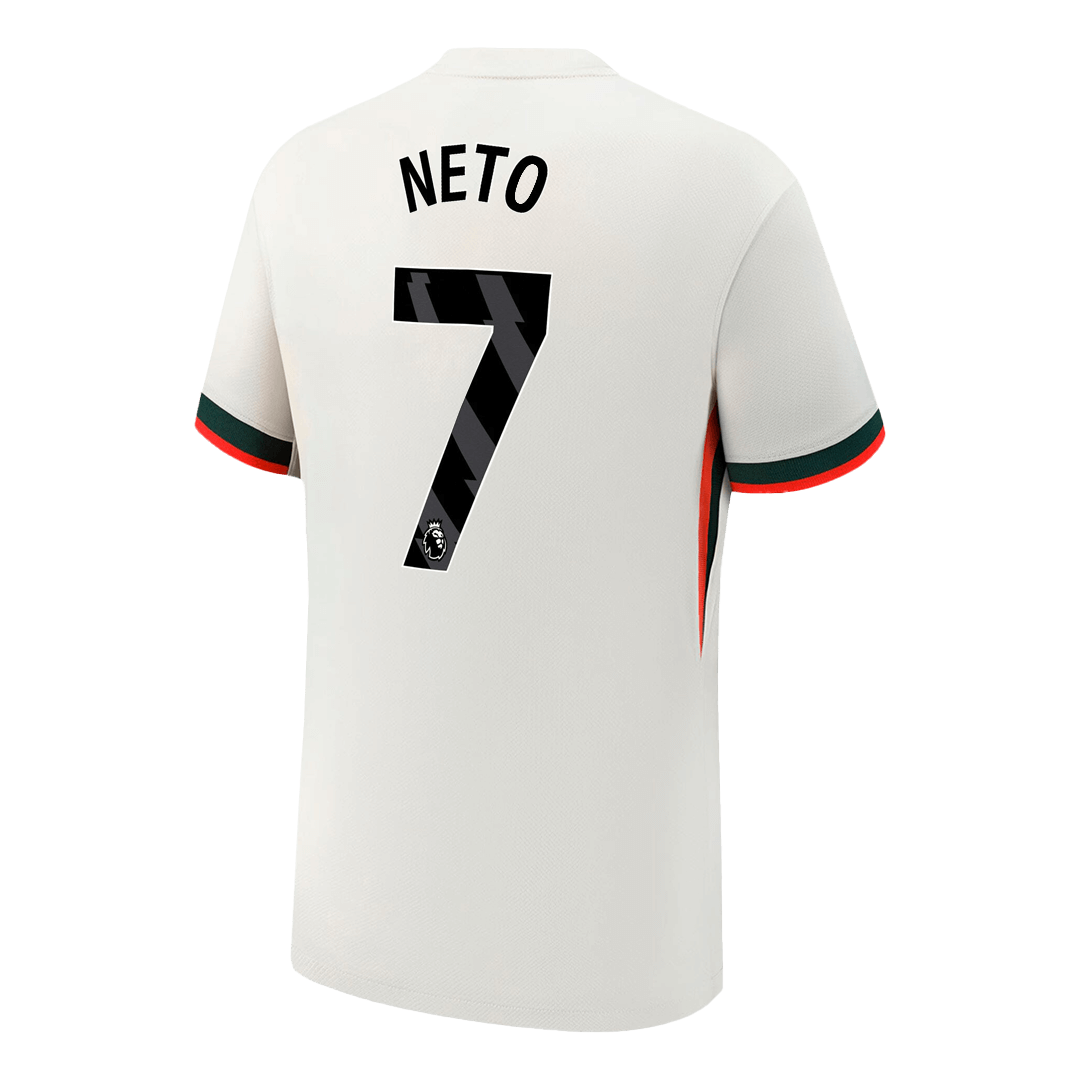 NETO #7 Chelsea Away Soccer Jersey 2025/26 - gogoalshop