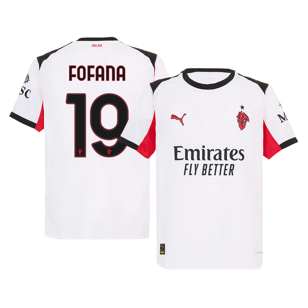 FOFANA #19 AC Milan Away Authentic Soccer Jersey 2025/26 - gogoalshop