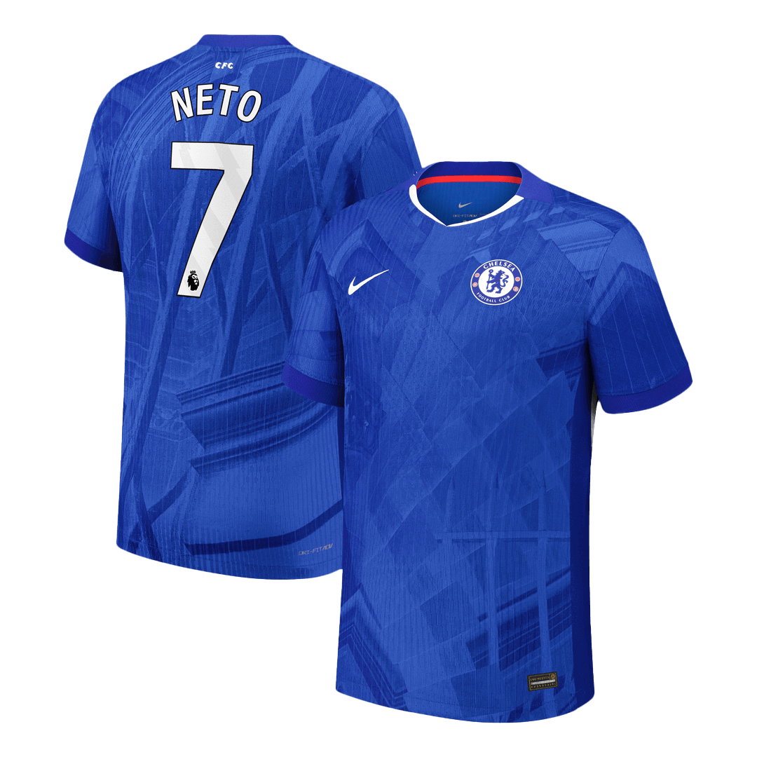 NETO #7 Chelsea Home Player Version Jersey 2025/26 - gogoalshop