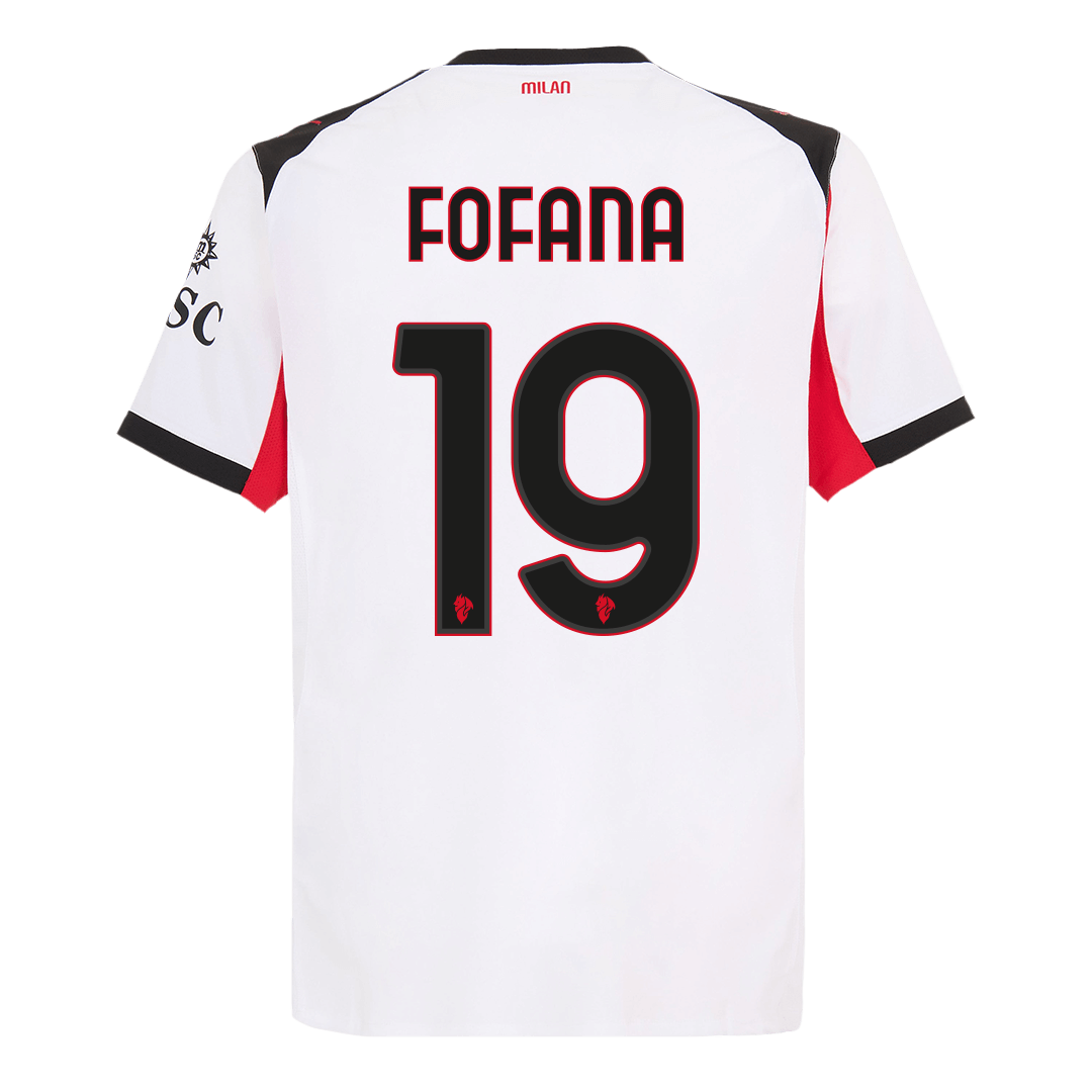 FOFANA #19 AC Milan Away Authentic Soccer Jersey 2025/26 - gogoalshop