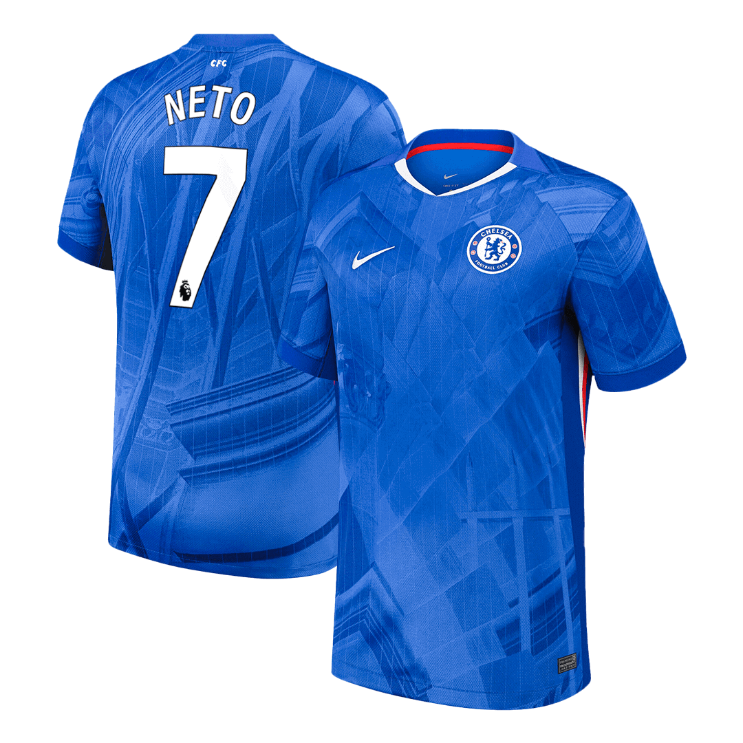 NETO #7 Chelsea Home Soccer Jersey 2025/26 - gogoalshop
