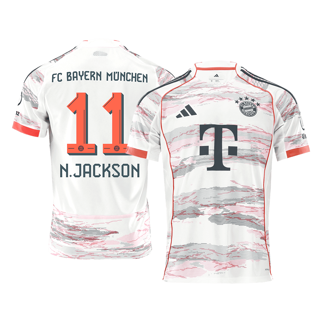 N.JACKSON #11 Bayern Munich Away Soccer Jersey 2025/26 - gogoalshop