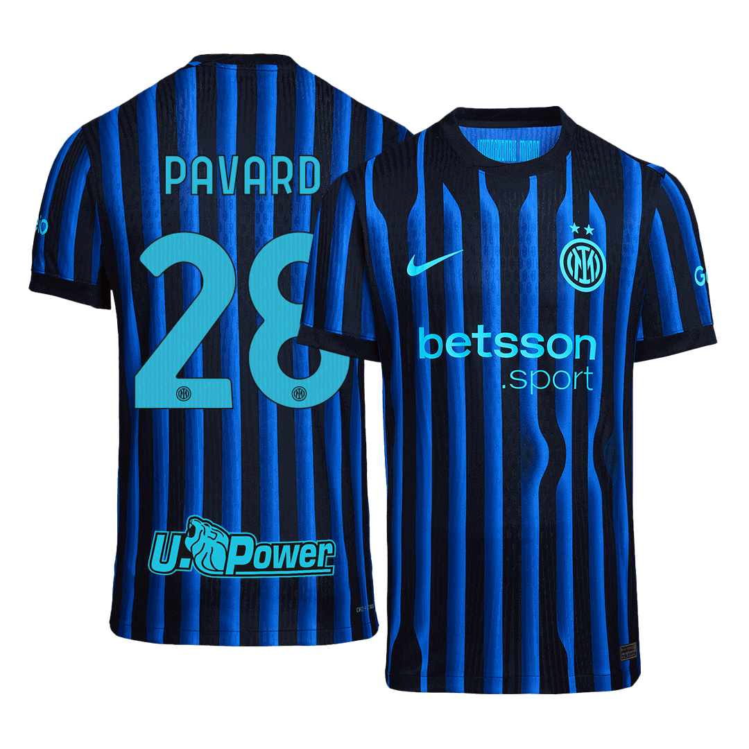 PAVARD #28 Inter Milan Home Authentic Soccer Jersey 2025/26 - gogoalshop