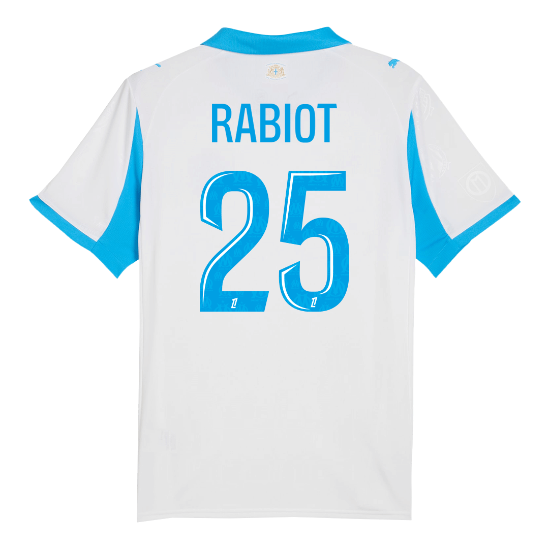 RABIOT #25 Marseille Home Soccer Jersey 2025/26 - gogoalshop