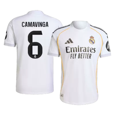 CAMAVINGA #6 Real Madrid Home Authentic Soccer Jersey 2025/26 - gogoalshop