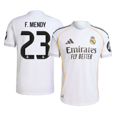 F.MENDY #23 Real Madrid Home Authentic Soccer Jersey 2025/26 - gogoalshop