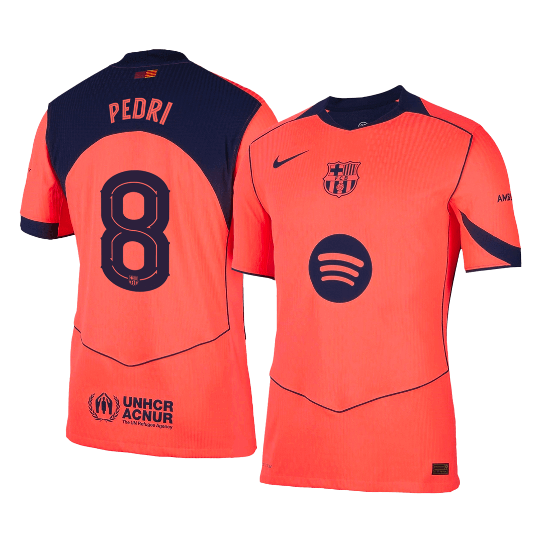 PEDRI #8 Barcelona Third Away Authentic Soccer Jersey 2025/26 - UCL - gogoalshop