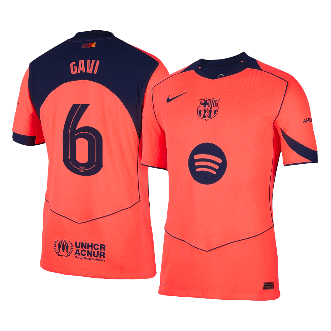 GAVI #6 Barcelona Third Away Authentic Soccer Jersey 2025/26 - UCL - gogoalshop
