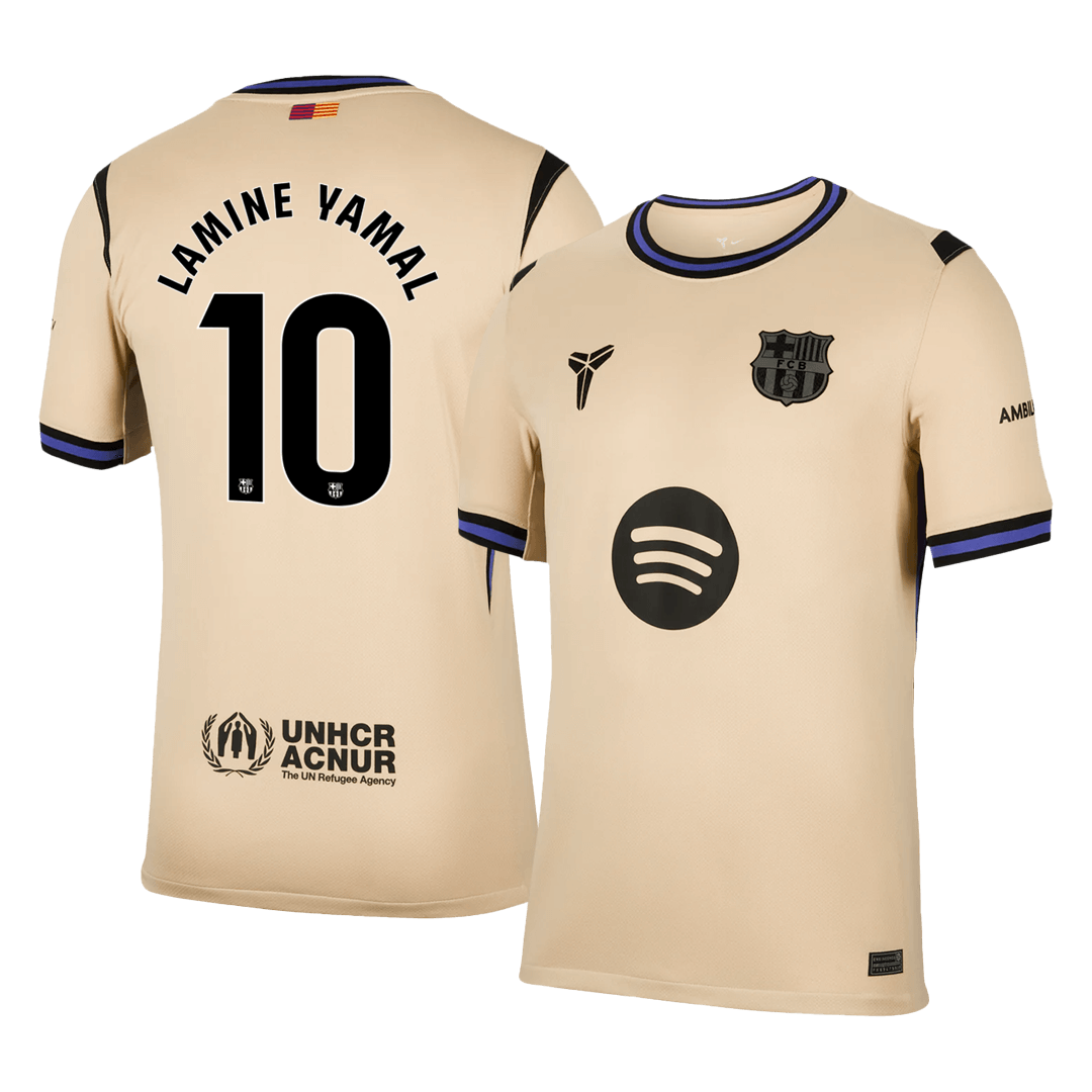 LAMINE YAMAL #10 Barcelona Away Soccer Jersey 2025/26 - gogoalshop