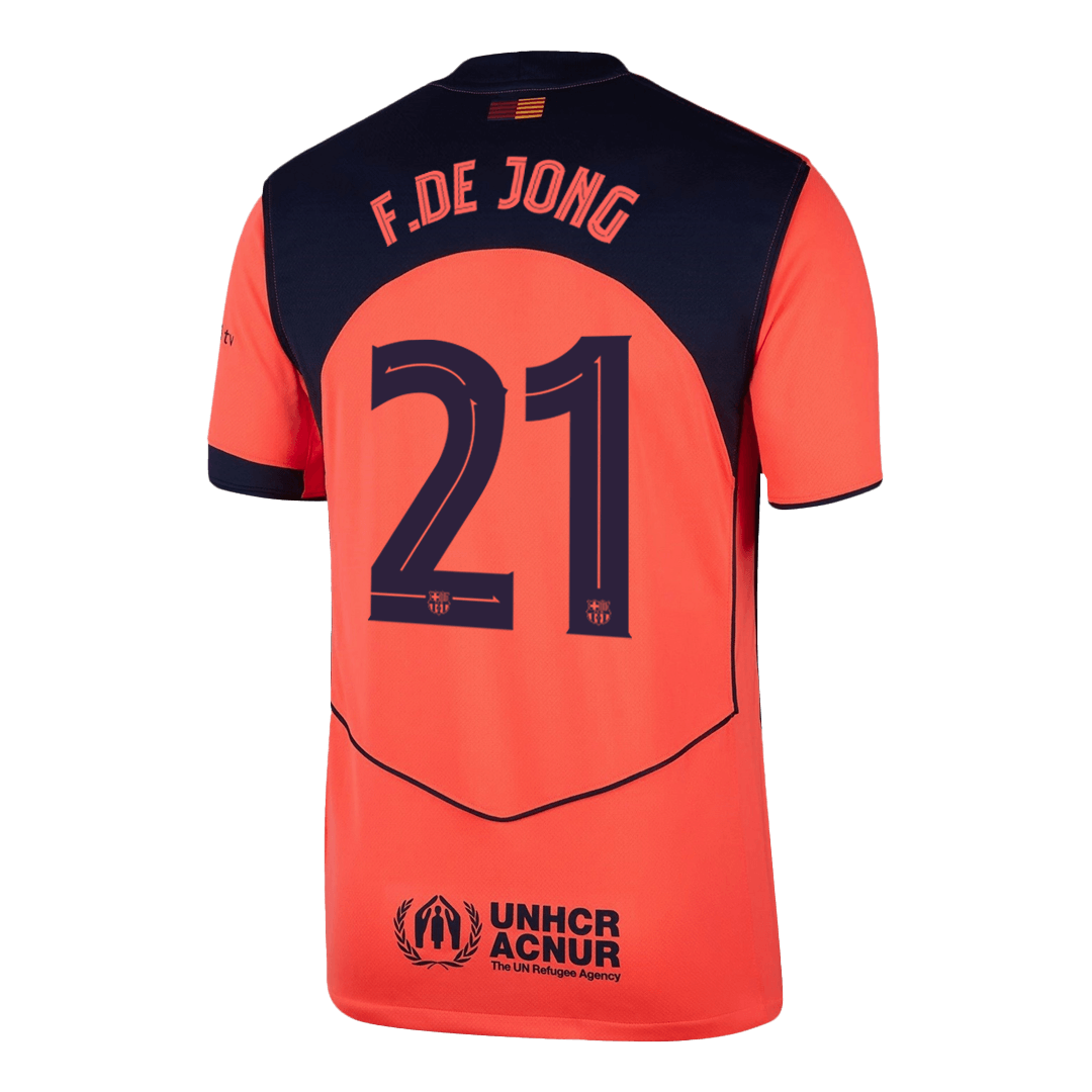 F.DE JONG #21 Barcelona Third Away Soccer Jersey 2025/26 -UCL - gogoalshop
