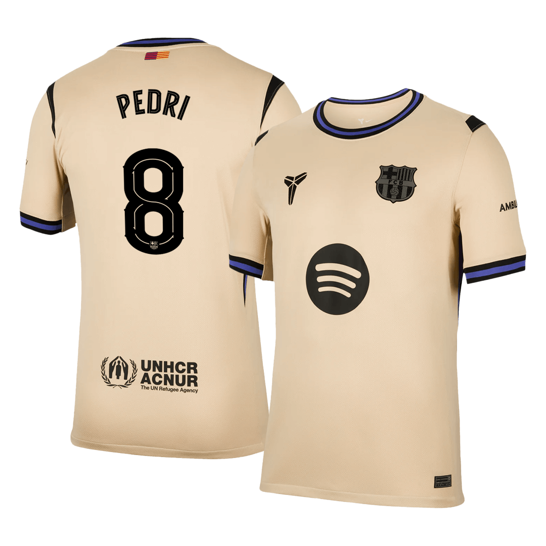 PEDRI #8 Barcelona Away Soccer Jersey 2025/26 -UCL - gogoalshop