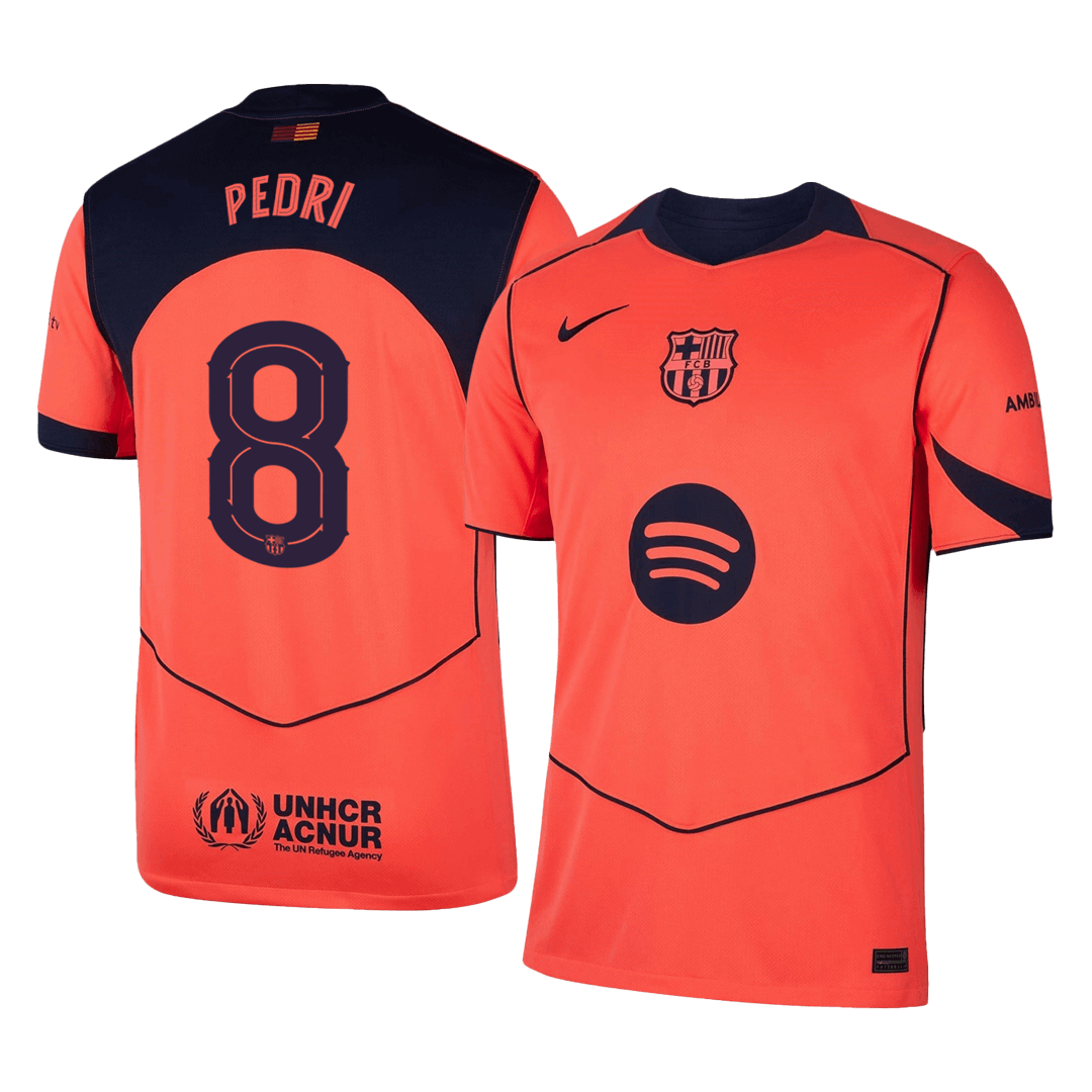 PEDRI #8 Barcelona Third Away Soccer Jersey 2025/26 -UCL - gogoalshop