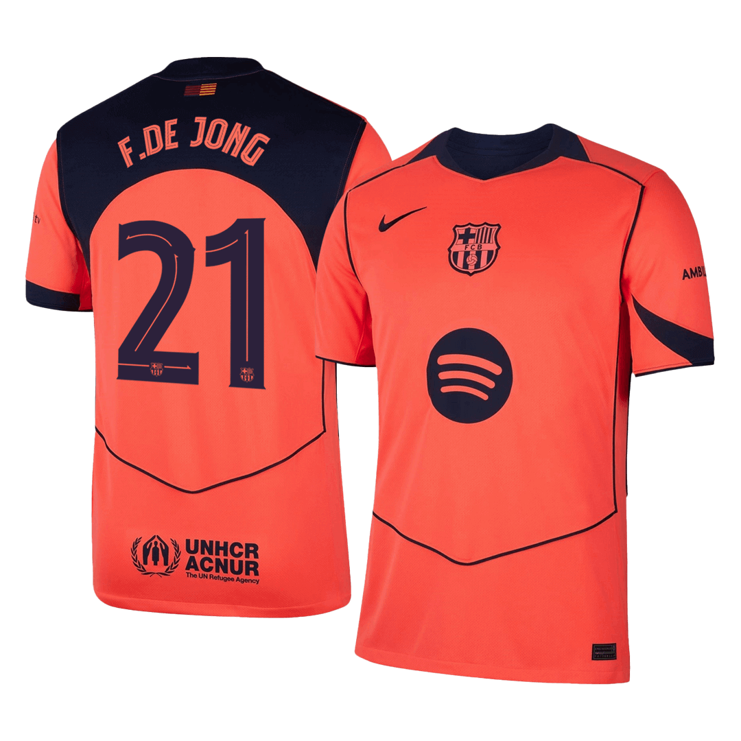 F.DE JONG #21 Barcelona Third Away Soccer Jersey 2025/26 -UCL - gogoalshop