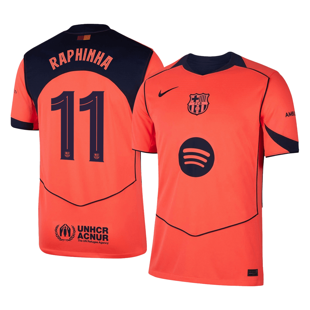 RAPHINHA #11 Barcelona Third Away Soccer Jersey 2025/26 -UCL - gogoalshop