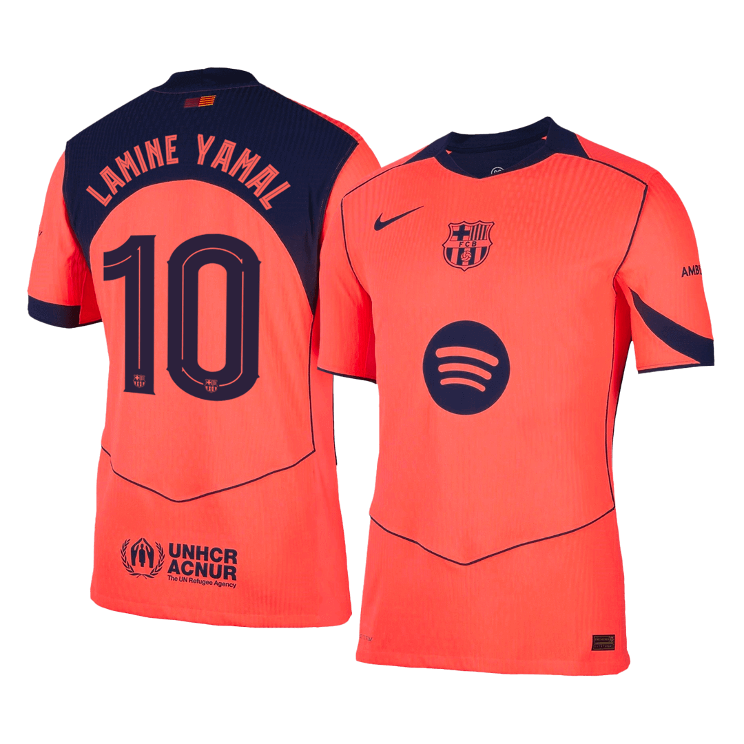LAMINE YAMAL #10 Barcelona Third Away Authentic Soccer Jersey 2025/26 - UCL - gogoalshop
