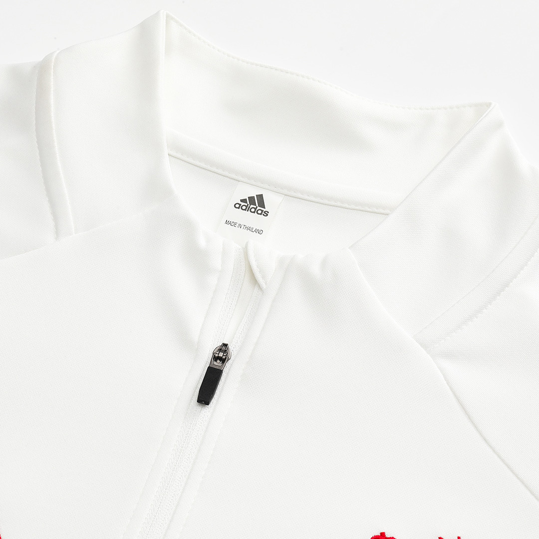 Liverpool 1/4 Zip Tracksuit 2025/26 White - gogoalshop