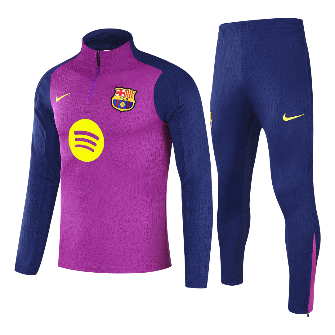 Barcelona 1/4 Zip Tracksuit 2025/26 Purple - gogoalshop